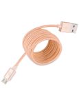   Hoco - UPM05 fémszálas szövet bevonattal  micro USB adat/töltő kábel 120 cm - arany