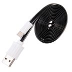   Hoco - UPM04 lapos design micro usb adat/töltő kábel 120cm - fekete