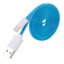   Hoco - UPM04 lapos design micro usb adat/töltő kábel 120cm - kék