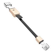   Hoco - UPM06 micro usb adat/töltő kábel +  micro SD OTG 10cm - arany