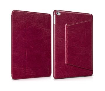 Hoco - Crystal series classic bőr iPad Air 2 tablet tok - bor vörös