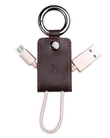   Hoco - UPM19 kulcstartó formájú micro USB adat/töltő kábel 15 cm - arany