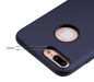 Hoco - Simple series Pago bőr boritású iPhone 7 Plus/iPhone 8 Plus védőtok mágneses kitámasztóval - zafírkék